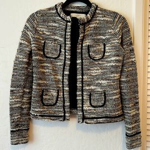 Loft cream with gold blazer extra small